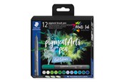 Skriv- och ritverktyg - Staedtler pigment brush pen Cool Col 12pcs - 371 C12-6
