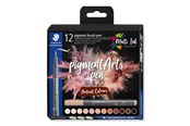 Skriv- och ritverktyg - Staedtler pigment brush pen PortraitCol 12pcs - 371 C12-4