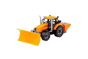 Leksaksbil - Cavallino Toys Cavallino Tractor with Snow Plow Yellow Scale 1:32 - 1234FM04