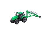 Leksaksbil - Cavallino Toys Cavallino Tractor with Plough Green Scale 1:32 - 1263FM04