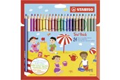 Skriv- och ritverktyg - STABILO Trio Thick - Thick Triangular Colored Pencil - Set 24 pcs. - 203/24-01