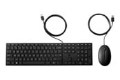 Tangentbord - HP Wired Desktop 320MK Mouse and Keyboard (9SR36UT) - Tastatur & Mus set - Dansk - Svart - 9SR36UT#UUW