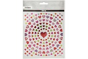 Hobby Tillbehör - Creativ Company - Stickers Small Hearts 1 Sheet - 29064