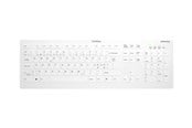 Tangentbord - Cherry Active Key AK-C8112 - keyboard - wipe disinfection flat key profile - QWERTY - Pan Nordic - white Input Device - Tangentbord - Nordisk - Vit - AK-C8112-FU1-W/PN
