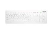 Tangentbord - Cherry Active Key AK-C8112 - keyboard - wipe disinfection flat key profile - QWERTY - Pan Nordic - white Input Device - Tangentbord - Nordisk - Vit - AK-C8112-FUS-W/PN