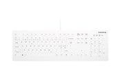 Tangentbord - Cherry Active Key AK-C8112 - keyboard - wipe disinfection flat key profile - 100% full size - QWERTY - Pan Nordic - white Input Device - Tangentbord - Nordisk - Vit - AK-C8112-U1-W/PN