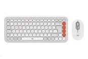 Tangentbord - Logitech POP Icon Combo - Tastatur & Mus set - Universal - Vit - 920-013141