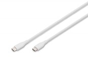 USB-kabel - DIGITUS - USB-C cable - 24 pin USB-C to 24 pin USB-C - 50 cm - AK-300341-005-W