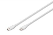 USB-kabel - DIGITUS - USB-C cable - 24 pin USB-C to 24 pin USB-C - 1 m - AK-300341-010-W