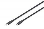 USB-kabel - DIGITUS - USB-C cable - 24 pin USB-C to 24 pin USB-C - 1 m - AK-300344-010-S