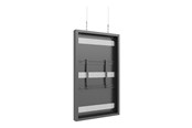 Väggfäste, AV-Möbel - Multibrackets M Pro Series enclosure - for flat panel - high brightness wire medium - black - Max 50 kg - recommended for 65" - 7350022733589