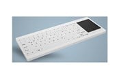 Tangentbord - Cherry Active Key AK-C4412F - keyboard - medical mini - with touchpad - QWERTY - Pan Nordic - white Input Device - Tangentbord - Nordisk - Vit - AK-C4412F-GUS-W/NOR