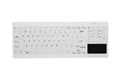 Tangentbord - Cherry Active Key MedicalKey AK-C7412F - keyboard compact - with touchpad - QWERTY - Pan Nordic - white Input Device - Tangentbord - Nordisk - Vit - AK-C7412F-GUS-W/NOR
