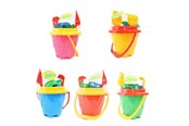 Utomhuslek - Happy Summer Beach Bucket Set 6 pcs - assorted - 303002