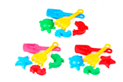 Utomhuslek - Happy Summer Beach Toy Set 5 pcs assorted - 303008