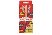 Skriv- och ritverktyg - Pentel K110-V7STA MATTEHOP Gel Roller 1mm ORIGINAL  Set - K110-V7STA