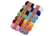 Garn & tillbehör - Colorations - Acrylic Yarn Set - 14 Colors - 50g per skein - 42FY31