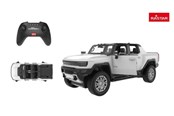 Leksaksbil - RASTAR R/C 1:26 Hummer EV White 21 cm - 93100