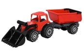 Utomhuslek - Plasto Tractor with frontloader & trailer 56.5 cm - 1672000REB