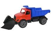 Utomhuslek - Plasto Giant Tipper Truck with Snow Plough (82 cm) - 1296000BOX