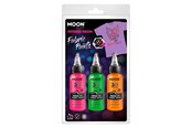 Kreativa spel - Haza Witbaard Textile paint Neon 3x30ml - Orange Green Pink - M38583