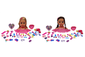 Dockor & Tillbehör - Happy Friend Make Up & Hairstyling Head B/O 2ass. - 504401