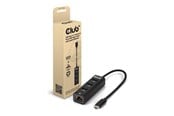 USB Hub - Club 3D CSV-1549 - hub - USB Type-C - 4 ports USB Hub - 4 porte - Svart - CSV-1549