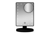 Decoration - Gillian Jones Makeup Mirror with LED Light Touch Function and GWP Suction Cup Mirror - Black - 10263-00