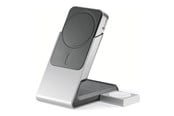 Mobile - Adapters & Chargers - ALOGIC Matrix+ wireless charging stand - + AC power adapter - magnetic 24 pin USB-C - 15 Watt - with 5000 mAh wireless power bank multi-country power adapter (30 W) - MSPBDDAWC-G