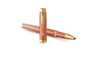 Skriv- och ritverktyg - Parker IM Writing Rituals Rollerball Uplifting Orange Finish with Gradient & Gold Trims Fine Point Black Ink Gift Box - 2203901