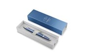 Skriv- och ritverktyg - Parker IM Writing Rituals Ballpoint Peaceful Blue Finish with Gradient & Chrome Trims Medium Point Blue Ink Gift Box - 2203906