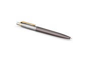 Skriv- och ritverktyg - Parker Jotter Ballpoint Pen | Grey Lacquer with Gold Trims | Medium Point | Blue Ink Refill | Gift Box - 2213723