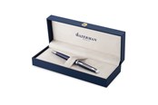 Skriv- och ritverktyg - Waterman Hemisphere Ballpoint pen Blue Lacquer with Palladium trim Medium tip Blue Ink Gift Box - 2214206