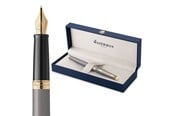 Skriv- och ritverktyg - Waterman Hémisphère Fountain Pen | Stone Grey (The Understated Edit Collection) | Medium Nib with Blue Ink | Gift Box - 2217944