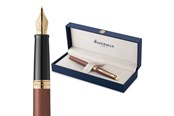 Skriv- och ritverktyg - Waterman Hémisphère Fountain Pen | Copper Red (The Understated Edit Collection) | Fine Nib with Blue Ink | Gift Box - 2217947