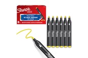 Skriv- och ritverktyg - Sharpie Creative Marker Acrylic Paint Pens | Bullet Tip Water-Based Paint Markers | Yellow | 6 Count - 2218063