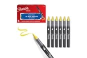 Skriv- och ritverktyg - Sharpie Creative Marker Acrylic Paint Pens | Brush Tip Water-Based Paint Markers | Yellow | 6 Count - 2218065