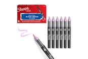 Skriv- och ritverktyg - Sharpie Creative Marker Acrylic Paint Pens | Brush Tip Water-Based Paint Markers | Rose Pink | 6 Count - 2218067