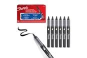 Skriv- och ritverktyg - Sharpie Creative Marker Acrylic Paint Pens | Brush Tip Water-Based Paint Markers | Black | 6 Count - 2218069