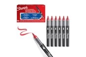 Skriv- och ritverktyg - Sharpie Creative Marker Acrylic Paint Pens | Brush Tip Water-Based Paint Markers | Red | 6 Count - 2218113