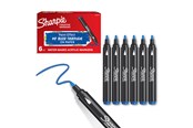 Skriv- och ritverktyg - Sharpie Creative Marker Acrylic Paint Pens | Bullet Tip Water-Based Paint Markers | Blue | 6 Count - 2218115