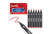 Skriv- och ritverktyg - Sharpie Creative Marker Acrylic Paint Pens | Bullet Tip Water-Based Paint Markers | Red | 6 Count - 2218119