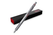 Skriv- och ritverktyg - Rotring 600 Gel Pen | 0.55 mm | Black Ink | Silver Metal Body Pen | Non-Slip Knurled Grip & Hexagonal Barrel | Refillable - 2196011