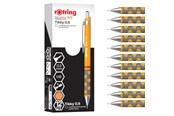 Skriv- och ritverktyg - Rotring Tikky Mechanical Pencil | HB 0.5 mm | Marigold (orange) Barrel | Lightweight with Rubberised Grip | 12 Count - 2214583