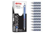 Skriv- och ritverktyg - Rotring Tikky Mechanical Pencil | HB 0.7 mm | Iris (blue) Barrel | Lightweight with Rubberised Grip | 12 Count - 2214584