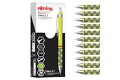 Skriv- och ritverktyg - Rotring Tikky Mechanical Pencil | HB 0.7 mm | Spidermum (lime) Barrel | Lightweight with Rubberised Grip | 12 Count - 2214586