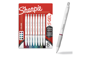 Skriv- och ritverktyg - Sharpie S-Gel | Gel Pens for Writing | Medium Point (0.7mm) | Assorted Ink Colours | White Pearl Barrels | 8 Count - 2208551