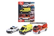 Leksaksbil - Dickie 3-Pack Danska Räddningsfordon - 203712015018