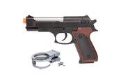 Outfits & kostymer - Toi-Toys Police Gun Light and Sound with Handcuffs - 14148A