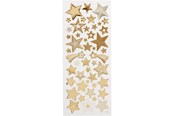 Hobby Tillbehör - Creativ Company - Stickers Gold Stars 1 Sheet - 29152